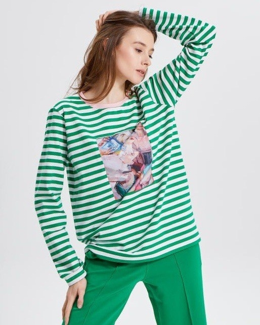 Лонгслив в полоску - фото 232400