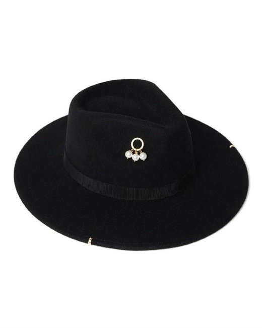 Шляпа Федора с декором - фото 239270