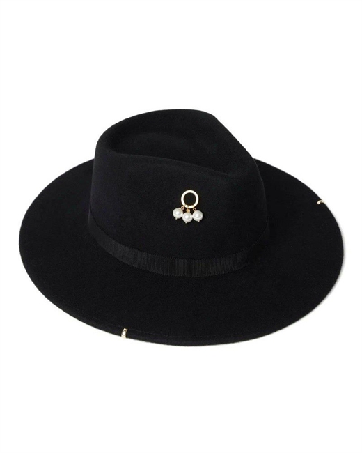 Шляпа Федора с декором - фото 243770