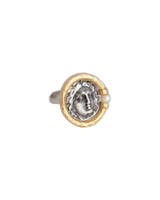 Кольцо Antique & pearl - фото 249094