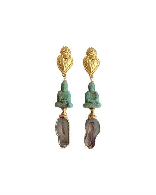 Серьги Buddha Antique - фото 249691