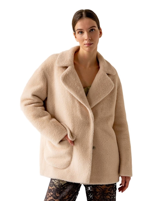 Эко шуба мини с утеплителем - фото 281665