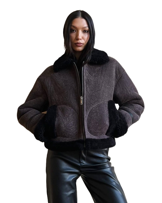 Бомбер укороченный Vintage - фото 282258