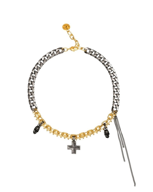 Колье Skull Gold - фото 311569