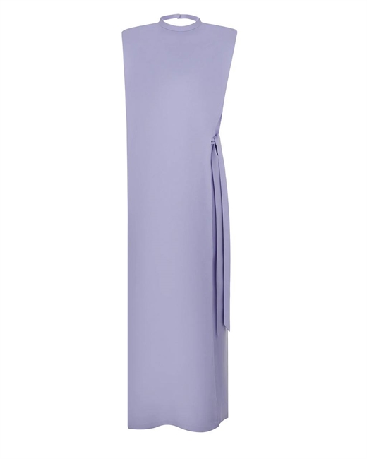 Платье с акцентным плечом - фото 313496