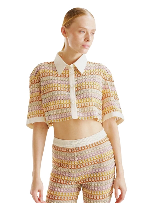 Рубашка укороченная Missoni - фото 316059