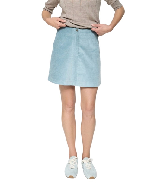 Юбка мини из вельвета - фото 319894