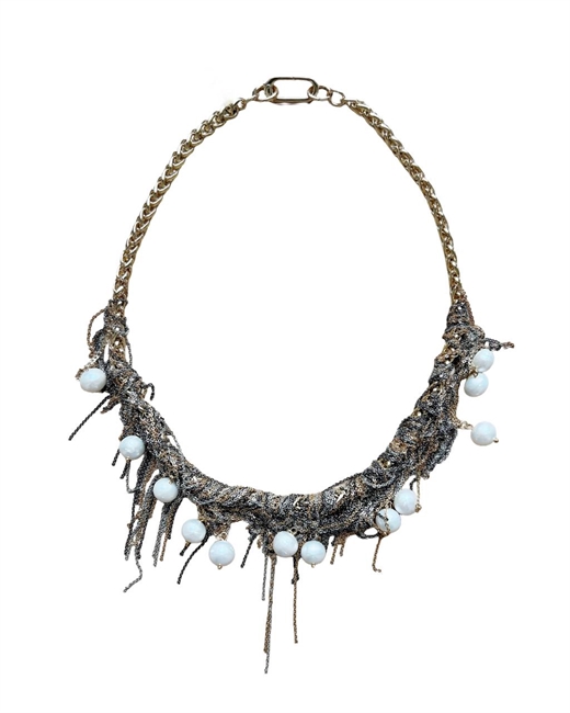 Колье Жемчуг и цепи - фото 322850