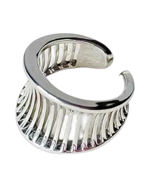 Кольцо широкое с прорезями - фото 323417