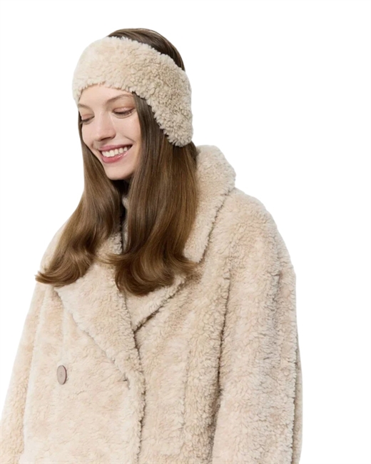 Повязка меховая из натуральной шерсти - фото 323425