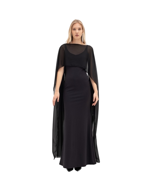 Блуза-накидка из шифона - фото 323474