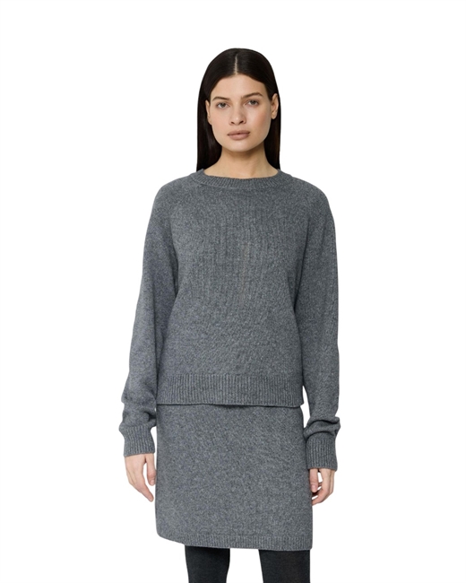 Джемпер кроп из смесового кашемира - фото 323510