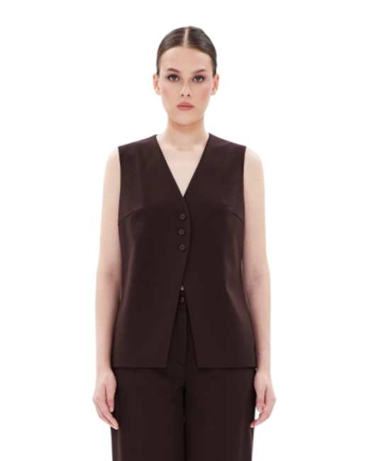 Жилет однобортный - фото 323936