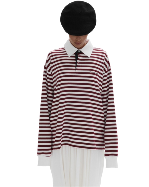 Лонгслив-поло Breton stripe - фото 323950