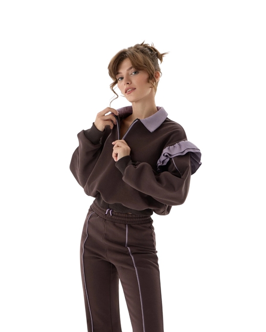 Свитшот с рюшами - фото 324079