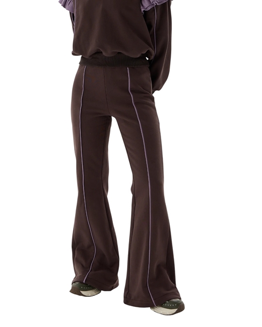 Брюки клеш из футера - фото 324084