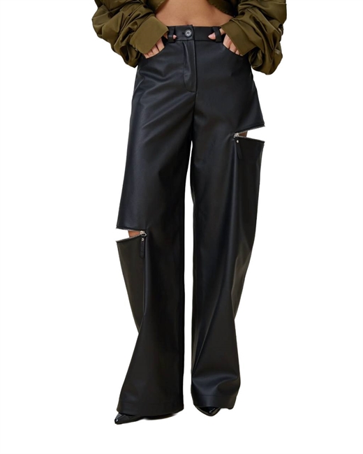 Брюки из эко кожи Slope - фото 324759