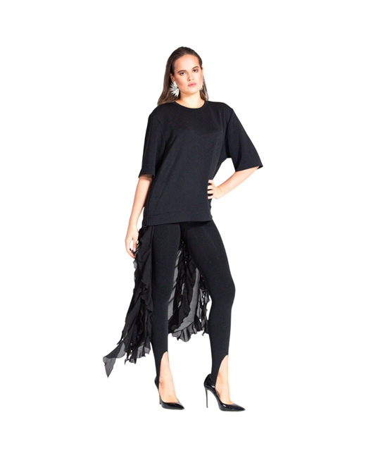 Футболка со шлейфом - фото 324818