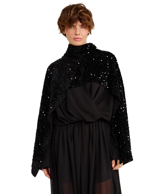 Манишка-кейп из пайеток - фото 325156