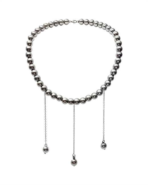 Колье из гематита с тремя кулонами - фото 325495