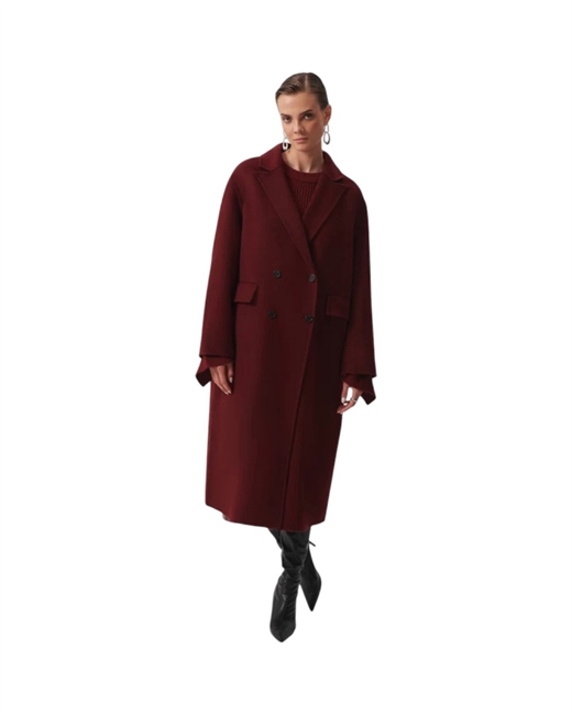 Пальто двубортное - фото 325540