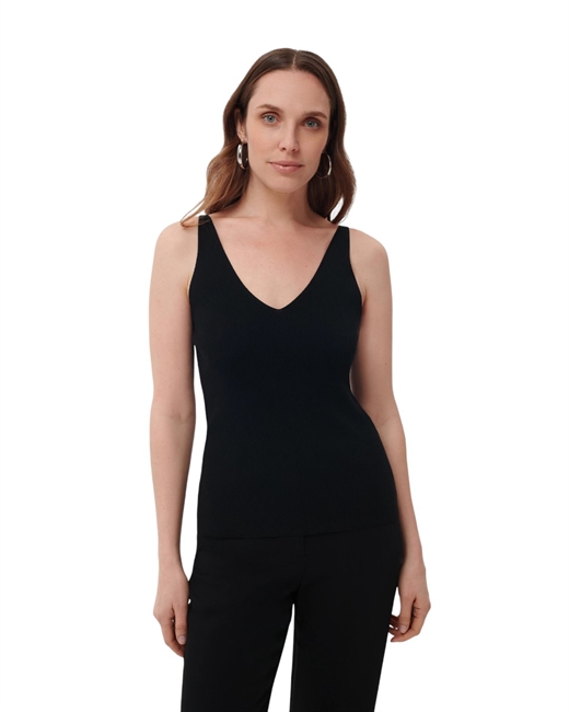 Топ вязаный с V-образными вырезами - фото 325565