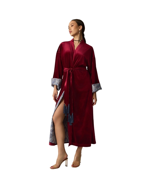 Халат бархатный на подкладке - фото 326101