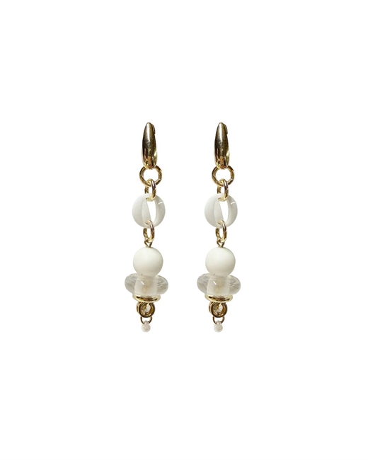 Серьги Круглое керамическое звено - фото 327417