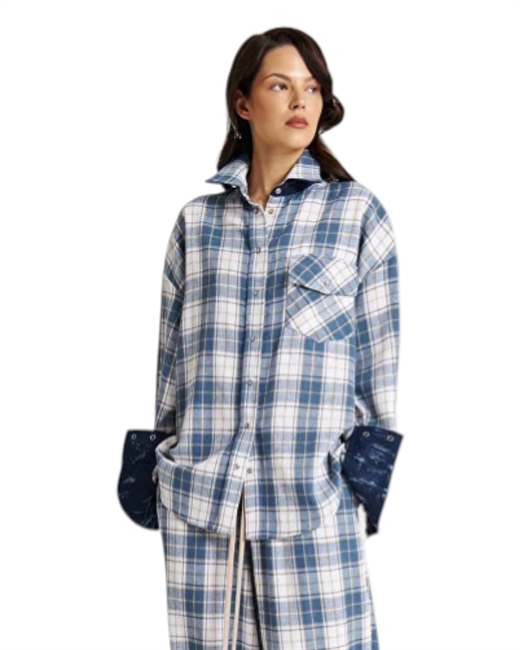 Рубашка в клетку - фото 327434