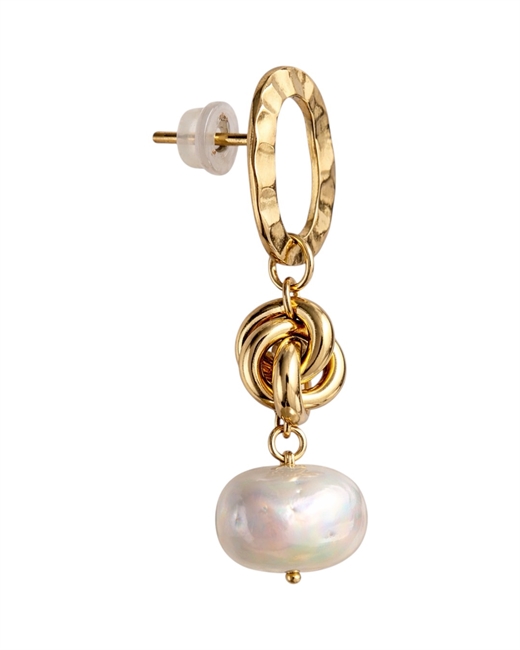 Серьги с жемчугом Майорка с узлом - фото 327626