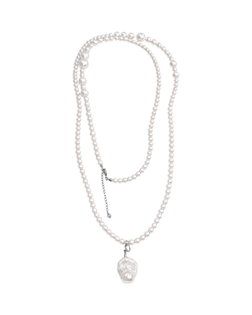 Колье-сотуар из жемчуга с подвеской - фото 327656