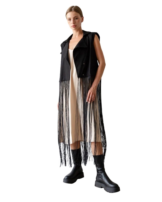 Жилет с бахромой - фото 327985