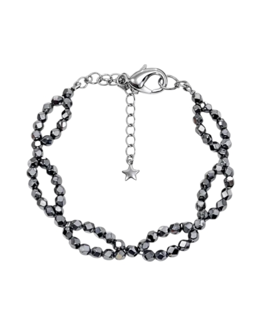 Браслет из плетеного гематита - фото 328962