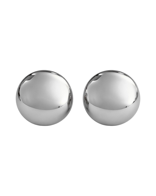 Серьги круглые глянцевые - фото 329236