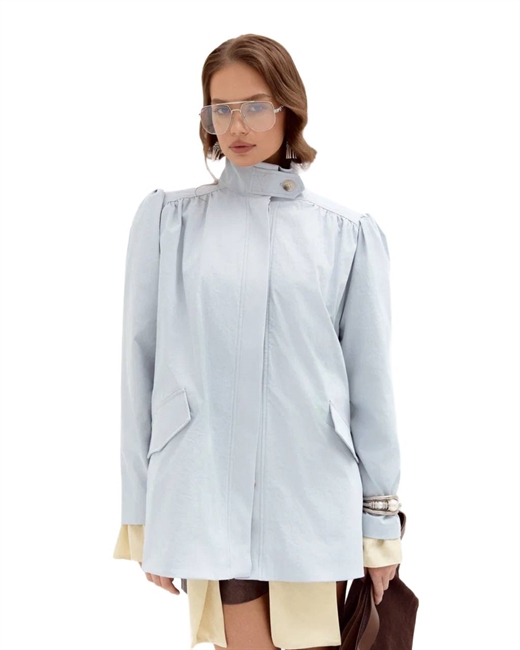 Тренч со сборками миди - фото 329676