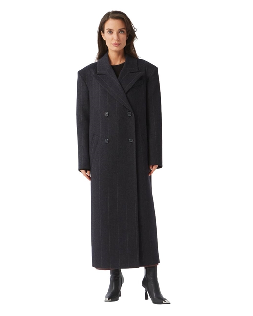 Пальто удлиненное с широкой линией плеча - фото 329709