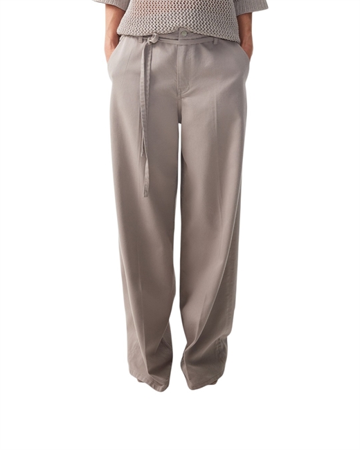 Джинсы-трубы со съемным поясом - фото 330050