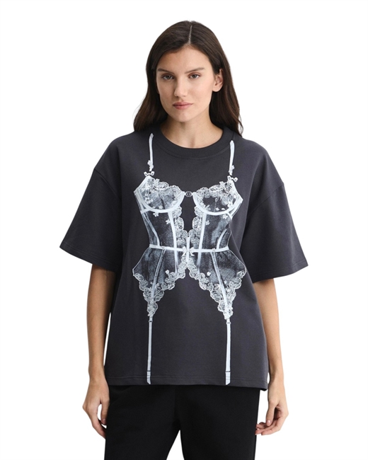 Футболка с принтом Корсет - фото 330332