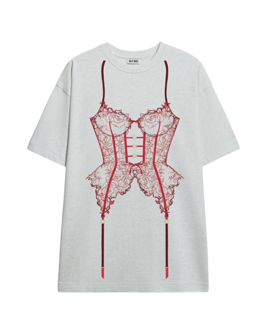 Футболка с принтом Корсет - фото 330363