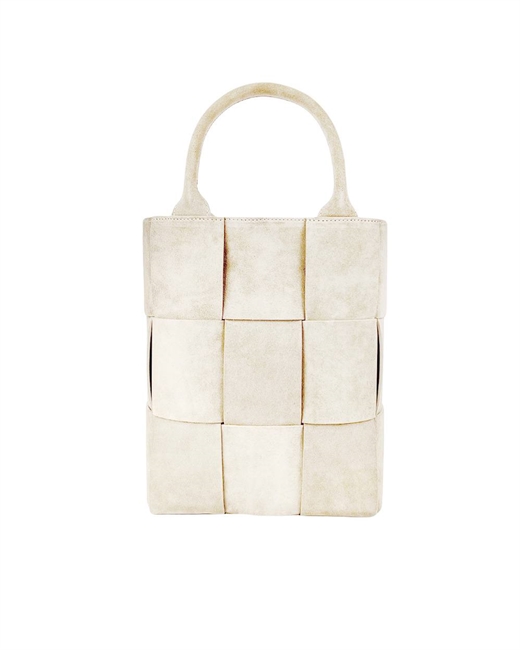 Шоппер вертикальный S замша - фото 330424