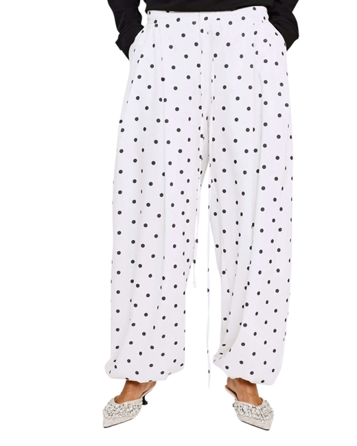 Брюки-шаровары в горох - фото 330828