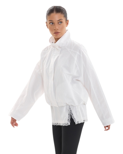 Куртка укороченная из хлопка и нейлона - фото 330889