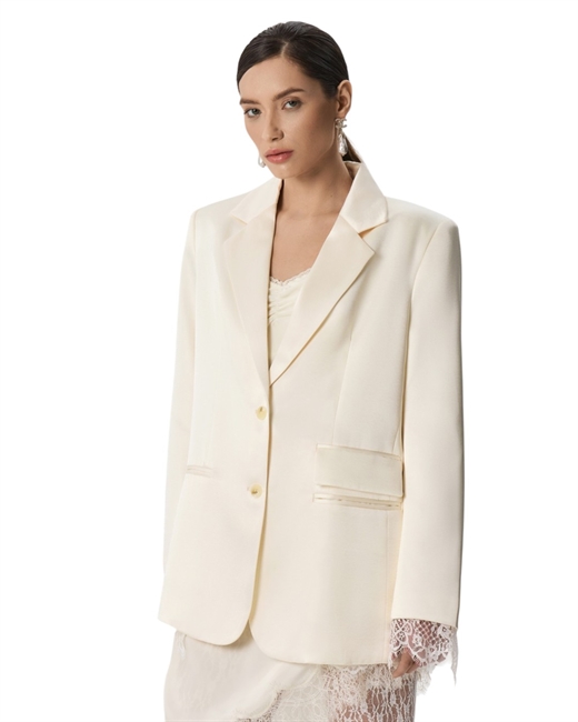 Жакет с кружевом - фото 331000