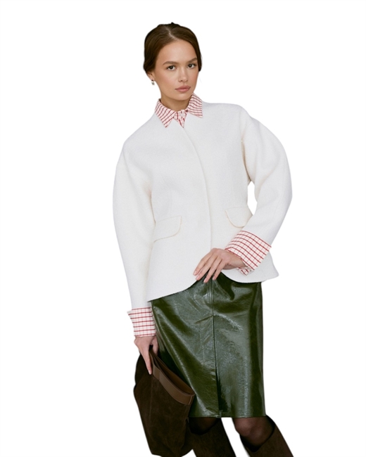 Жакет из фактурной шерсти - фото 331035