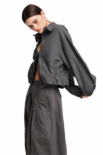 Рубашка с карманом LABEL B — примерка в Maker, Санкт-Петербург