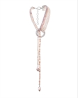 Колье-галстук из розового жемчуга - фото 168035