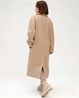 Пальто двубортное из шерсти с альпакой - фото 207824