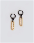 Серьги Black & gold - фото 248685