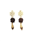 Серьги Buddha Wood 3 - фото 250530