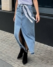 Юбка Denim midi skirt - фото 262844